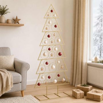 Albero di Natale in metallo con supporto KUOPIO 180 cm Acciaio