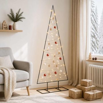 Albero di Natale in metallo con LED KUOPIO 150 cm Bianco caldo