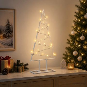 Albero di Natale in metallo con LED KUOPIO 60 cm Bianco caldo