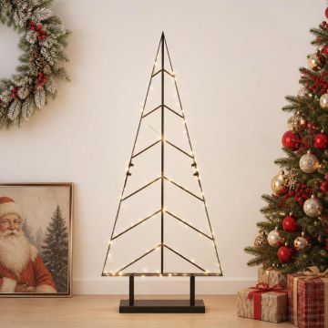 Albero di Natale in metallo con supporto KUOPIO 90 cm Acciaio
