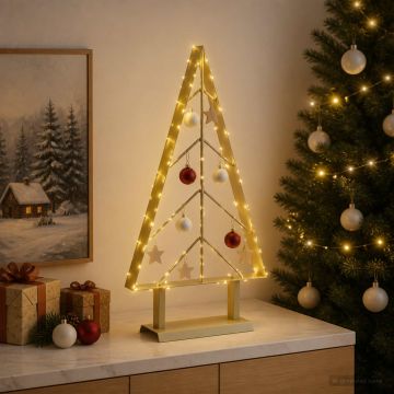 Albero di Natale in metallo con supporto KUOPIO 60 cm Acciaio