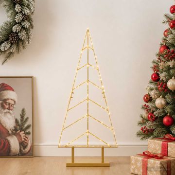 Albero di Natale in metallo con supporto KUOPIO 90 cm Acciaio