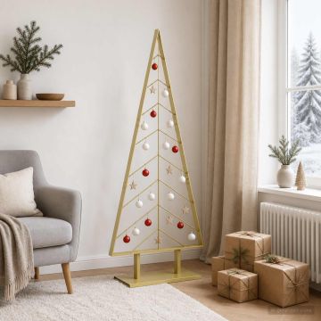 Albero di Natale in metallo con supporto KUOPIO 150 cm Acciaio