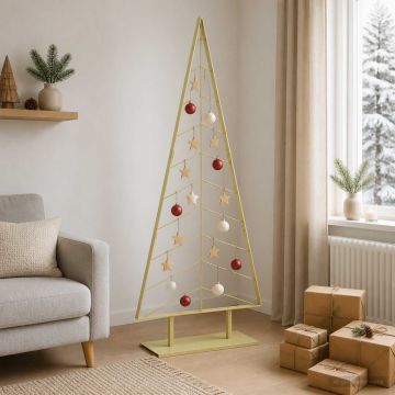 Albero di Natale in metallo con supporto KUOPIO 210 cm Acciaio