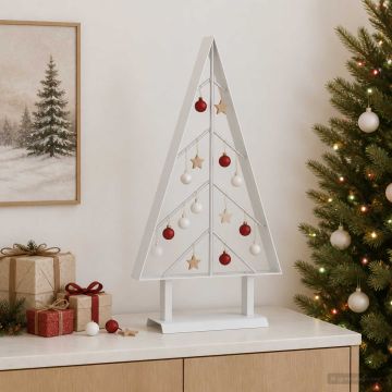 Albero di Natale in metallo con supporto KUOPIO 60 cm Acciaio