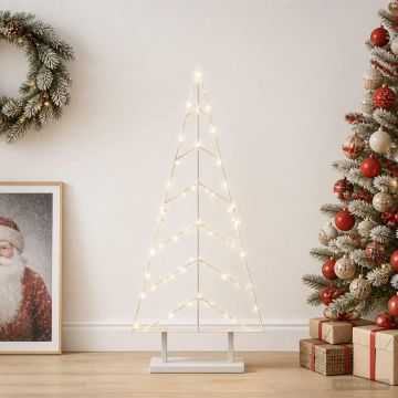 Albero di Natale in metallo con supporto KUOPIO 90 cm Acciaio
