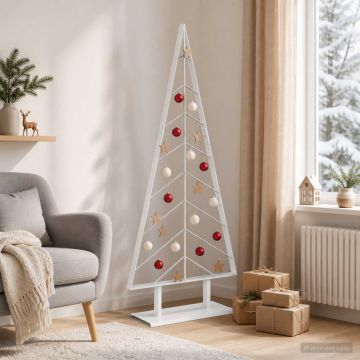 Albero di Natale in metallo con supporto KUOPIO 150 cm Acciaio