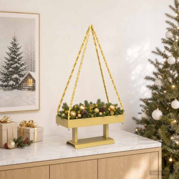 Albero di Natale in metallo con supporto KUOPIO 60 cm Acciaio