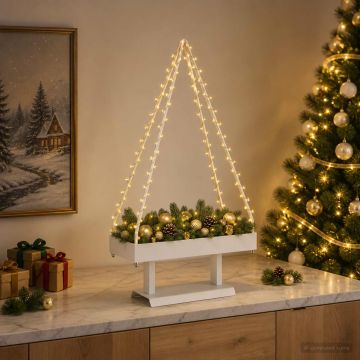 Albero di Natale in metallo con supporto KUOPIO 60 cm Acciaio