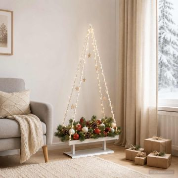 Albero di Natale in metallo con supporto KUOPIO 150 cm Acciaio