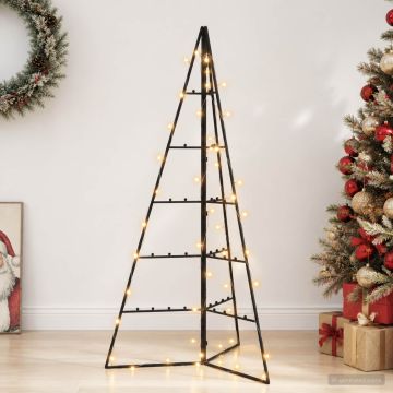 Albero di Natale in metallo KUOPIO 100 cm Bianco caldo Acciaio