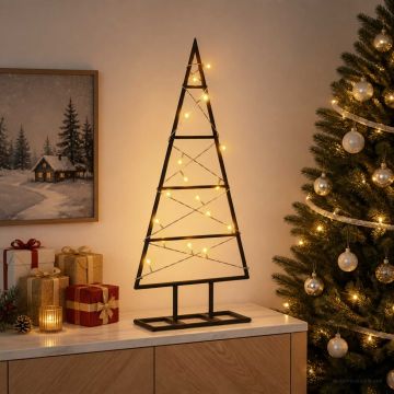 Albero di Natale in metallo KUOPIO 60 cm Bianco caldo