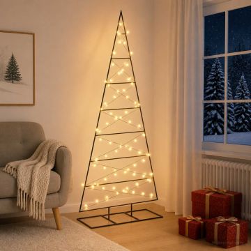 Albero di Natale in metallo KUOPIO 180 cm Bianco caldo