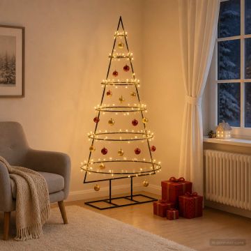 Albero di Natale in metallo con supporto KUOPIO 150 cm