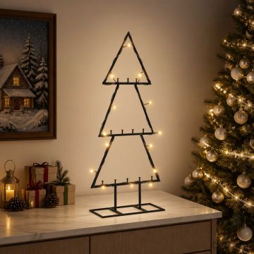 Albero di Natale in metallo con supporto KUOPIO 60 cm