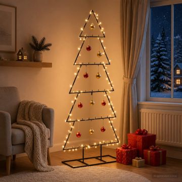 Albero di Natale in metallo con supporto KUOPIO 150 cm