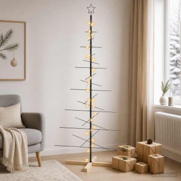 Albero di Natale in metallo con supporto KUOPIO 180 cm