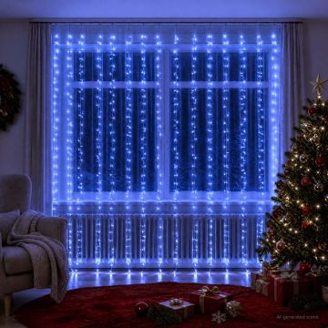 Tenda luminosa Trasparente 600 x 300 cm PVC 600 LED