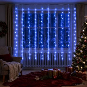 Tenda luminosa Trasparente 300 x 200 cm PVC 200 LED
