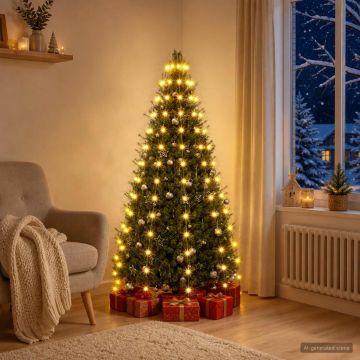 Ghirlande luminose per alberi di Natale Verde 150 cm PVC
