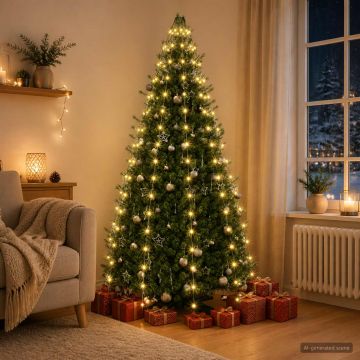 Ghirlande luminose per alberi di Natale Verde 180 cm PVC