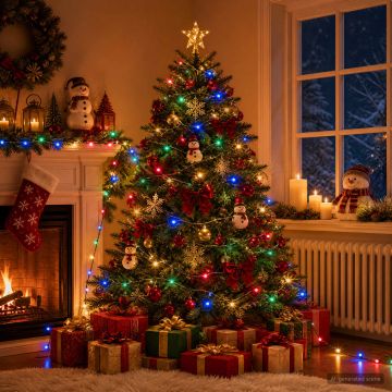 Luci di Natale a due colori 1000 LED Multicolore 100 m