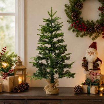 Albero di Natale Mini 60 cm PVC e PE Verde