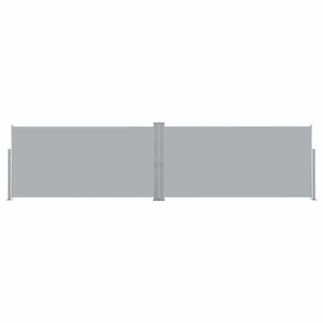 Tenda da Sole Laterale Retrattile 160x600 cm Grigia
