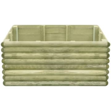 Letto Rialzato 106x106x48 cm in Legno di Pino Impregnato