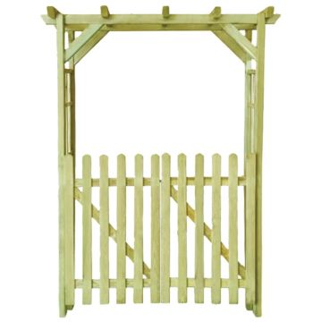 Pergola ad Arco da Giardino 150x50x200 cm in Legno Impregnato