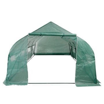 Serra Polietilene Portatile Accessibile Struttura Acciaio 18 m²