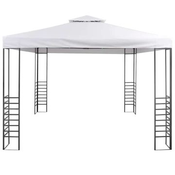 Gazebo da Giardino 3x3 m Bianco