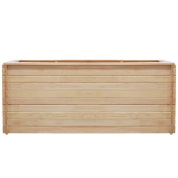 Letto Rialzato da Giardino 200x100x80 cm in Legno di Pino 19 mm