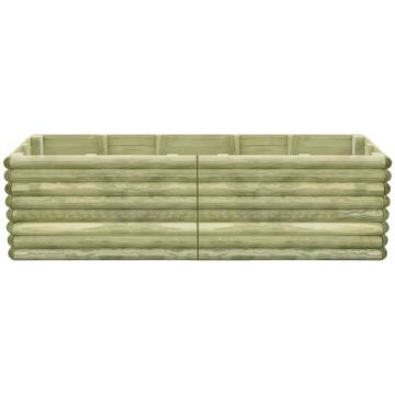 Letto Rialzato da Giardino 206x50x48 cm in Legno di Pino Impregnato