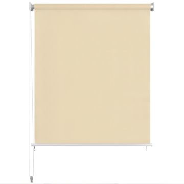 Tenda a Rullo per Esterni 105(L)x140(A) cm color crema