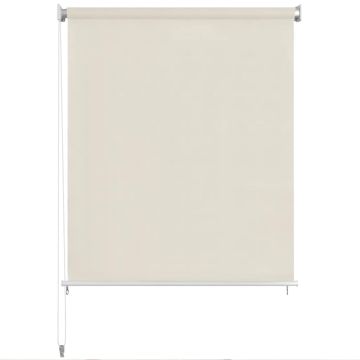 Tenda a Rullo per Esterni 145(L)x140(A) cm color crema