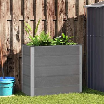 Letto Rialzato da Giardino in WPC 100x50x91 cm Grigio