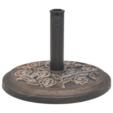 Base per Parasole Circolare in Resina Bronzo 9 kg