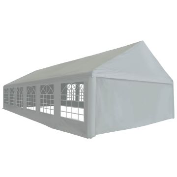 Tessuto per tenda senza struttura 12 x 6 m Grigio PE
