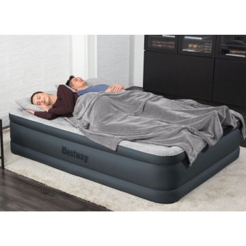 Bestway Letto Aria Fortech 2Persone 203x152x46 Antracite Grigio Chiaro