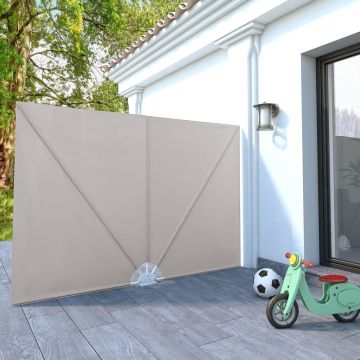Tenda Laterale per Terrazza Pieghevole Crema 240x160 cm
