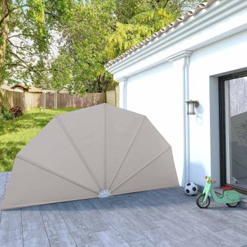 Tenda Laterale per Terrazza Pieghevole Crema 200 cm