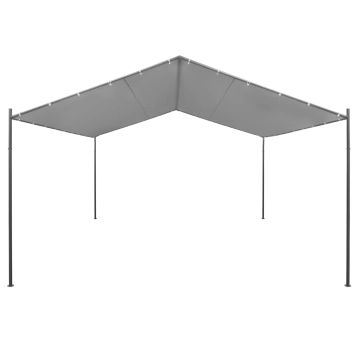Gazebo da Giardino in Acciaio 400x400x260 cm Antracite