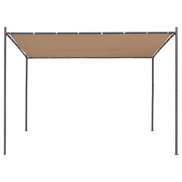 Gazebo con Tettuccio 3x3 m Beige