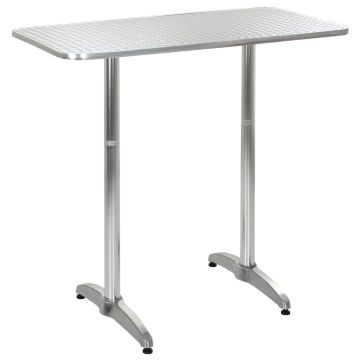 tavolo Argento Alluminio e Plastica