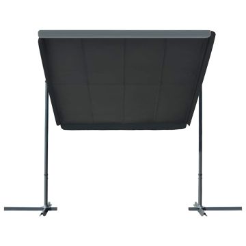 Gazebo con Tetto Retrattile Inclinabile 350x253x196cm Antracite