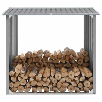 Capannone da Giardino in Acciaio Zincato 172x91x154cm Grigio