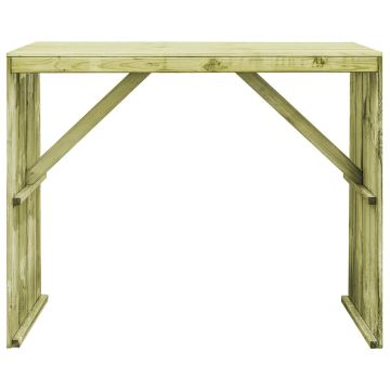 Tavolo da Bar 130x60x110 cm in Legno di Pino Impregnato