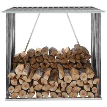 Capannone da Giardino in Acciaio Zincato Grigio 163x83x154 cm