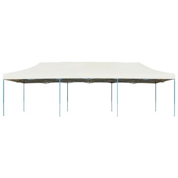 Gazebo Pieghevole Pop-Up 3x9 m Crema